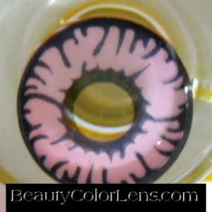 GEO SF-19 CRAZY LENS PINK ANIMATION MARVEL CYBERMANCER HALLOWEEN CONTACT LENS