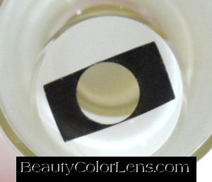 GEO SF-39 CRAZY LENS RECTANGLE BLACK AND WHITE HALLOWEEN CONTACT LENS