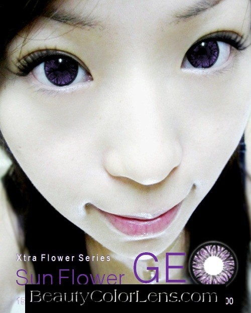 GEO SUNFLOWER VIOLET WFL-A21 VIOLET CONTACT LENS
