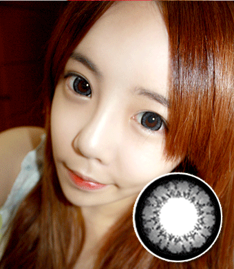 GEO SUPER SIZE ANGEL GRAY XCM-215 GRAY CONTACT LENS