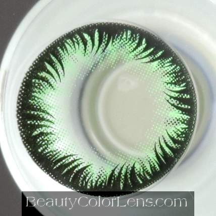 GEO FLOWER BONAIRE GREEN WFL-A63 GREEN CONTACT LENS