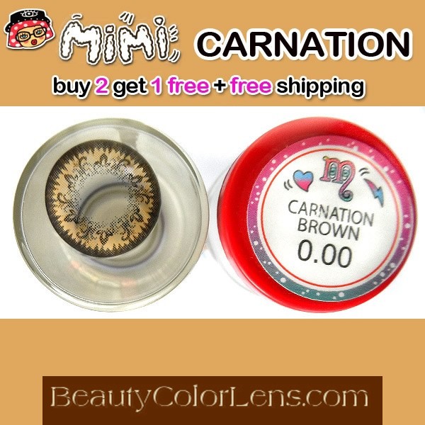 MIMI CARNATION BROWN CONTACT LENS
