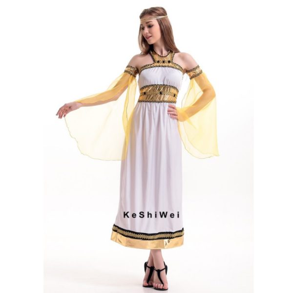 Ancient Egypt Queen Dress Egyptian Princess Costume Women Halloween Cosplay