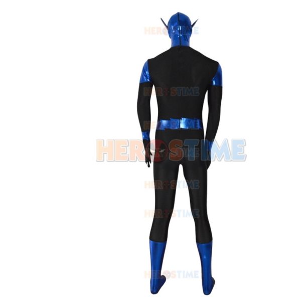 Blue Lantern Crops Costume Shiny Custom Made Superhero Costume