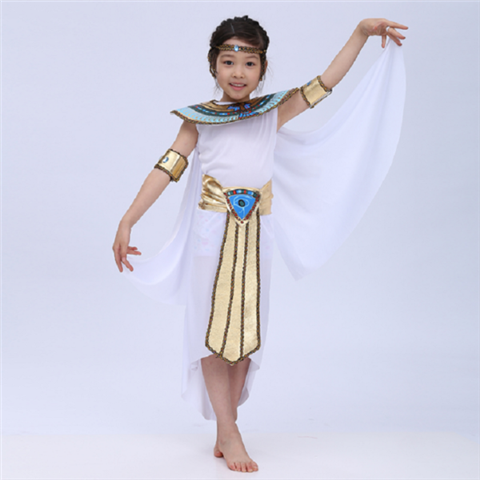 Children Halloween Cosplay Masquerade queen Cleopatra costume for girls Princess costume