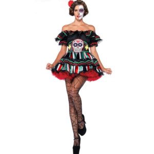 Clown Cosplay Strapless Party Halloween Costumes For Women Fancy