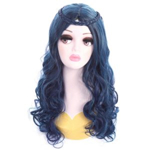 Descendants Cosplay Wig Women Length Dark Blue Green Mixed Color Wigs