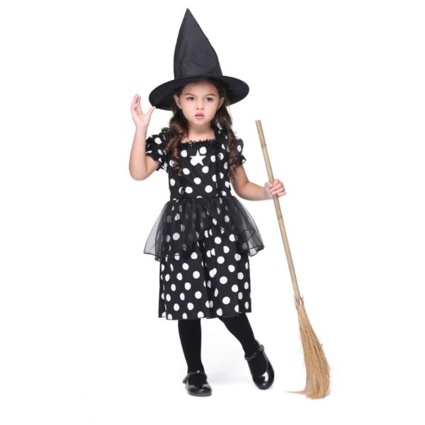 Girl Dress Kids Halloween Witches Costumes