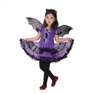 Halloween Cosplay Girls Dress children’s Bat cosplay costume