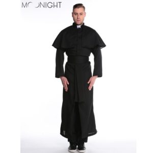 Halloween Costumes Adult Mens Costume European Religious Men Priest Uniform Fancy Dress Cosplay
