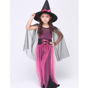 Halloween Costumes Girl Black Fly Witch Costume Dress