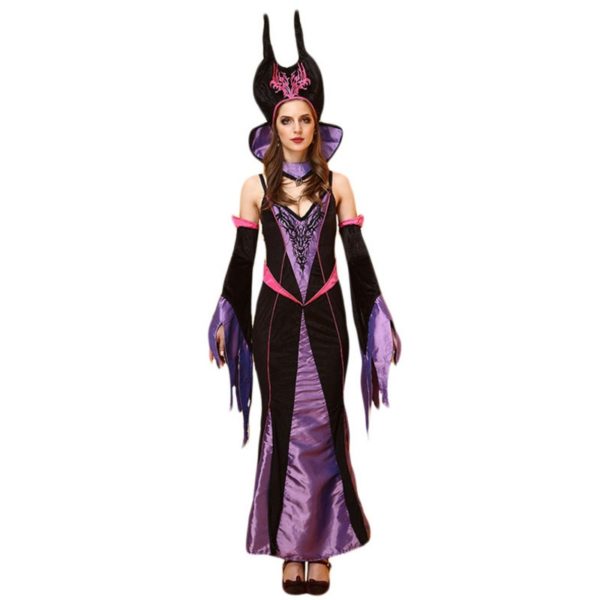 Halloween Wicth costume Queen dress dress cloak Bar Game Cosplay costume