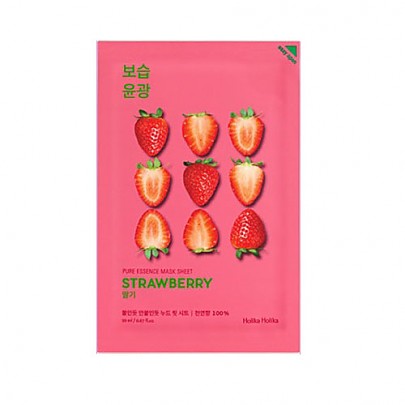 KOREAN COSMETICS [Holika Holika] Pure Essence Mask Sheet (Strawberry)