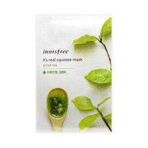 KOREAN COSMETICS [Innisfree] It's Real Squeeze Mask Sheet (Green Tea) 20ml