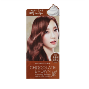 KOREAN COSMETICS [Nature Republic] Hair and Nature Coloring Bubble Chocolate Brown
