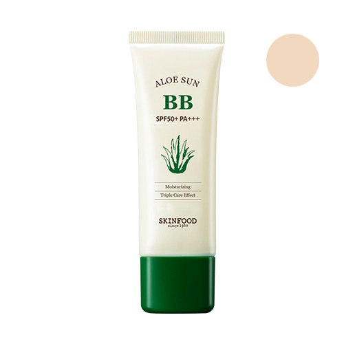 KOREAN COSMETICS [Skinfood] Aloe Sun BB Cream SPF50+PA+++ #01 (Bright Skin)