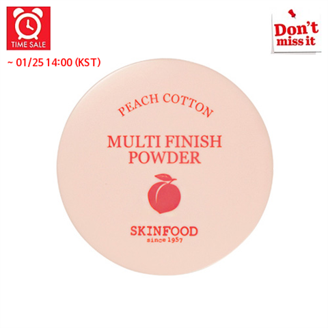 KOREAN COSMETICS [Skinfood] Time Deal Peach Cotton Multi Finish Powder 15g
