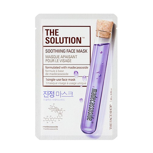KOREAN COSMETICS THE SOLUTION SOOTHING FACE MASK
