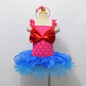 Little Mermaid Costume Girls Fancy Princess Cosplay Dress