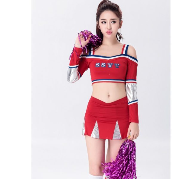Little girl Cheerleaders Costume Party Play cheerleader clothes
