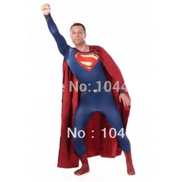 Man of Steel Superman Costume custom made supehero costume for halloween party