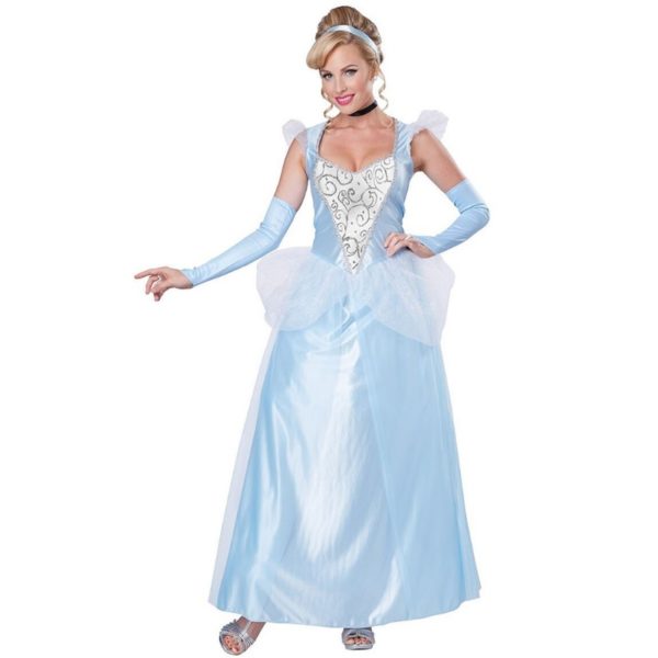 Movie Sandy Girl Cinderella Princess Adult Cosplay Costume Deluxe Party Women Fancy Dress Halloween Masquerade Costume