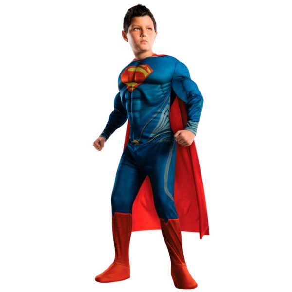 Muscle Superman Halloween Costume for children boys kids superhero movie man of steel cosplay disfraces adultos