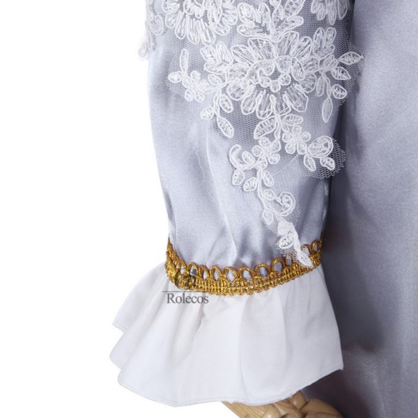 Princess Puff Sleeve Long Dresses Satin Renaissance Medieval Gothic Lolita Retro Clothing Evening Dresses