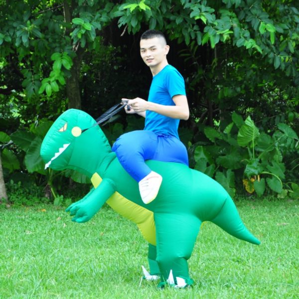 Purim Costumes Airblown Fan Operated T-Rex Inflatable Dinosaur Suit Outfit Costume