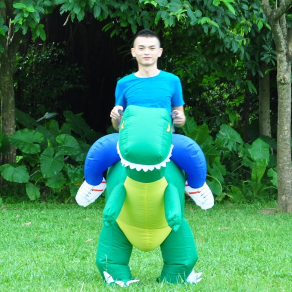 Purim Costumes Airblown Fan Operated T-Rex Inflatable Dinosaur Suit Outfit Costume