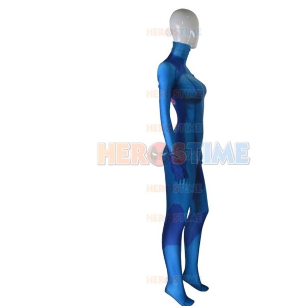 Samus Aran Zero Suit Morph Girl Costume 3D Printed the most same superhero zentai suit