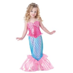 The Little Mermaid Ariel Kids Girls Dresses Princess Cosplay Halloween Costume