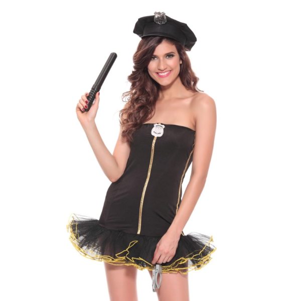 Women Adult Sexy Cop Halloween Fancy Dress
