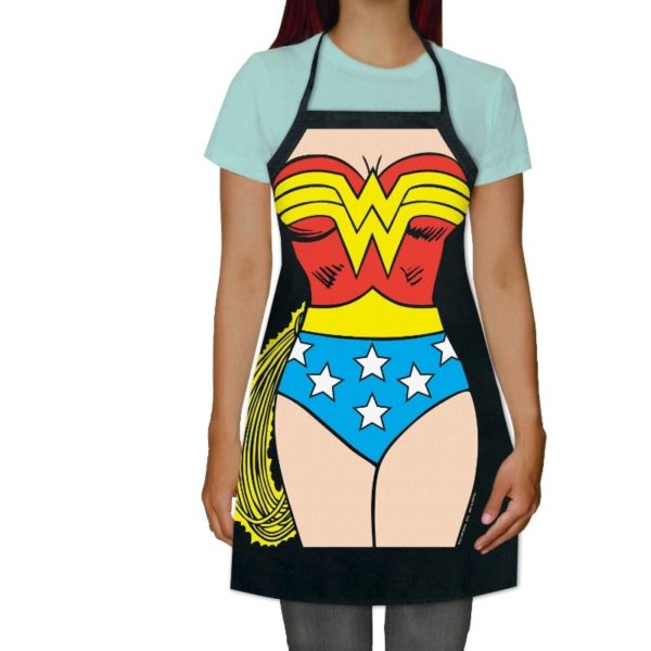 Wonder Woman fun 60X73CM apron Cosplay costume Anime print Hero Bib for Home Kitchen BBQ Party Novelty Gifts